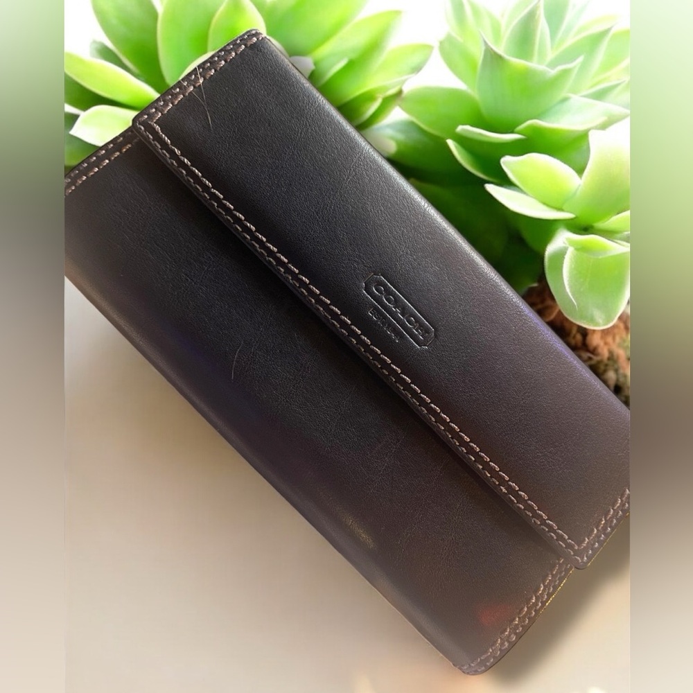 NWT Black COACH, Trifold Wallet